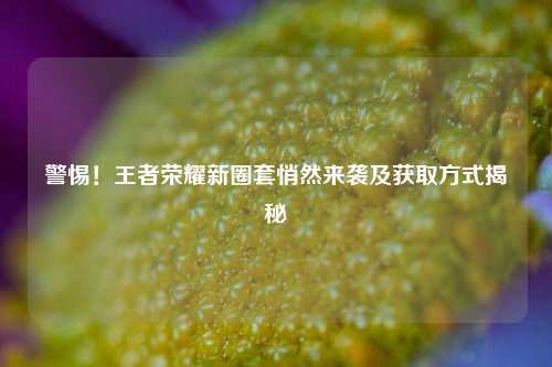 警惕！王者荣耀新圈套悄然来袭及获取方式揭秘