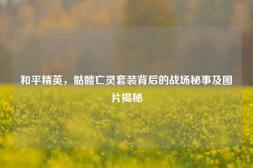 和平精英，骷髅亡灵套装背后的战场秘事及图片揭秘