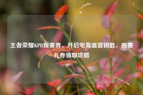 王者荣耀KPR观赛券，开启电竞盛宴钥匙，观赛礼券领取攻略