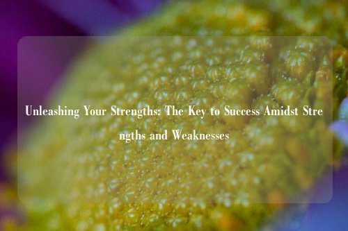 Unleashing Your Strengths: The Key to Success Amidst Strengths and Weaknesses
