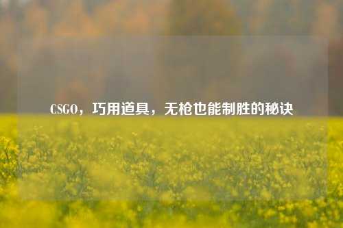 CSGO,巧用道具,无枪也能制胜的秘诀