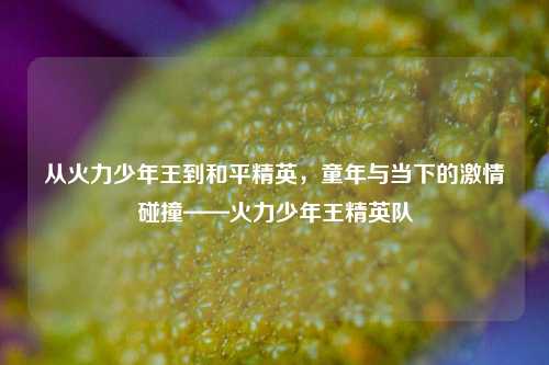 从火力少年王到和平精英，童年与当下的激情碰撞——火力少年王精英队