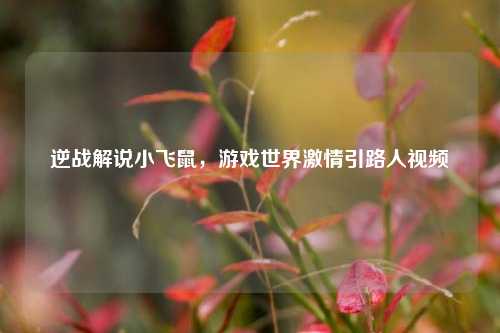 逆战解说小飞鼠,游戏世界激情引路人视频