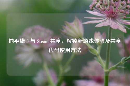 地平线 5 与 Steam 共享,解锁新游戏体验及共享代码使用方法