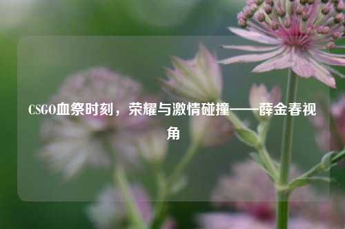 CSGO血祭时刻，荣耀与激情碰撞——薛金春视角