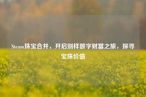 Steam珠宝合并,开启别样数字财富之旅,探寻宝珠价值