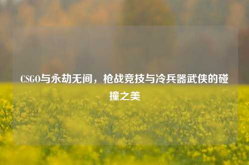 CSGO与永劫无间，枪战竞技与冷兵器武侠的碰撞之美
