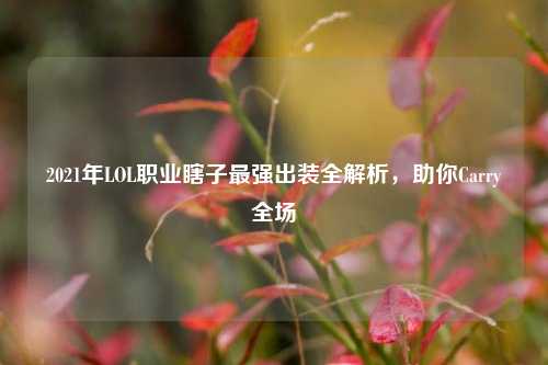 2021年LOL职业瞎子最强出装全解析,助你Carry全场