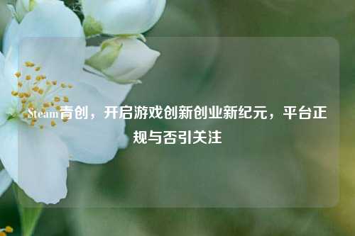 Steam青创,开启游戏创新创业新纪元,平台正规与否引关注