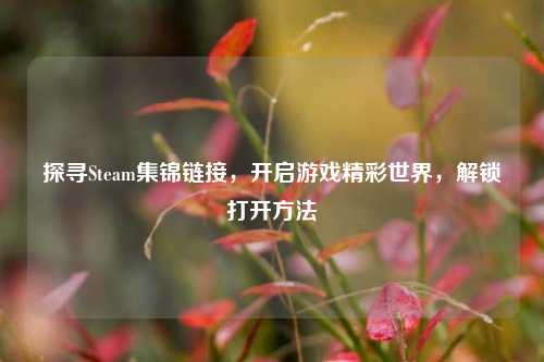 探寻Steam集锦链接，开启游戏精彩世界，解锁打开方法