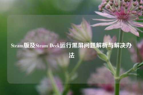 Steam版及Steam Deck运行黑屏问题解析与解决办法