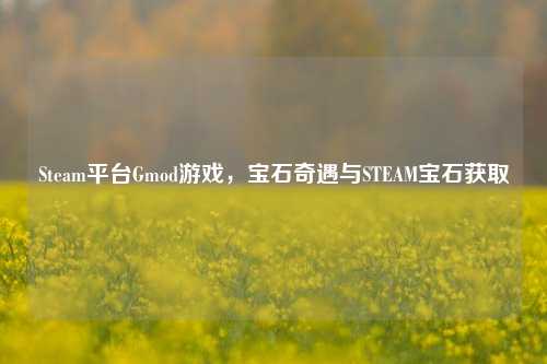 Steam平台Gmod游戏,宝石奇遇与STEAM宝石获取