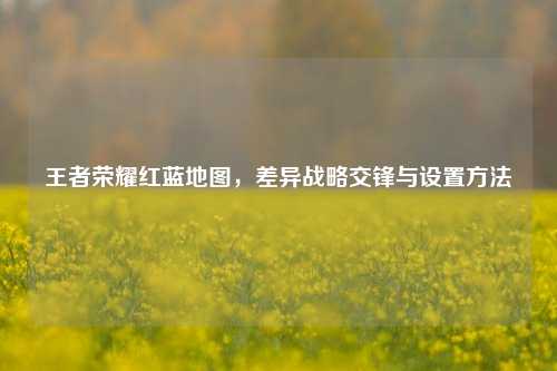 王者荣耀红蓝地图，差异战略交锋与设置方法