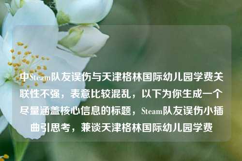 中Steam队友误伤与天津格林国际幼儿园学费关联性不强，表意比较混乱，以下为你生成一个尽量涵盖核心信息的标题，Steam队友误伤小插曲引思考，兼谈天津格林国际幼儿园学费