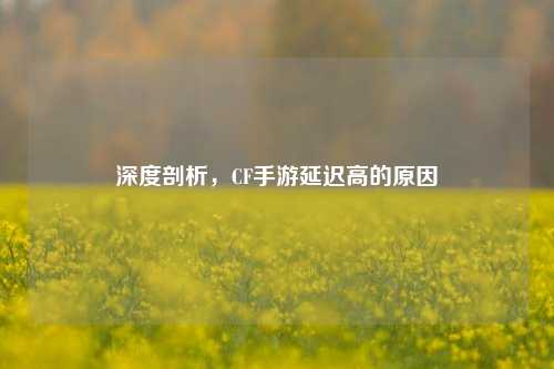 深度剖析,CF手游延迟高的原因