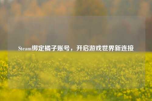 Steam绑定橘子账号，开启游戏世界新连接