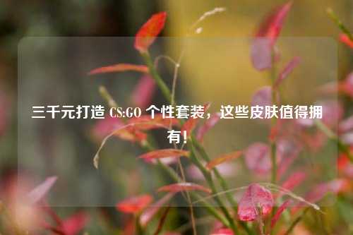 三千元打造 CS:GO 个性套装，这些皮肤值得拥有！