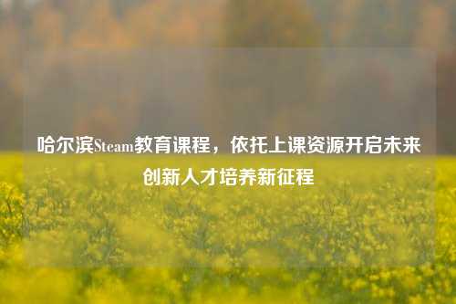 哈尔滨Steam教育课程,依托上课资源开启未来创新人才培养新征程