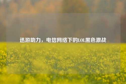 迅游助力，电信网络下的LOL黑色激战