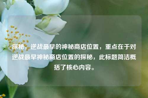 探秘，逆战最早的神秘商店位置，重点在于对逆战最早神秘商店位置的探秘，此标题简洁概括了核心内容。