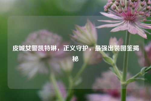 皮城女警凯特琳，正义守护，最强出装图鉴揭秘