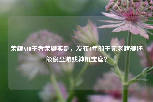 荣耀X10王者荣耀实测，发布4年的千元老旗舰还能稳坐游戏神机宝座？