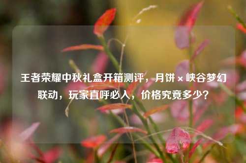 王者荣耀中秋礼盒开箱测评,月饼×峡谷梦幻联动,玩家直呼必入,价格究竟多少?